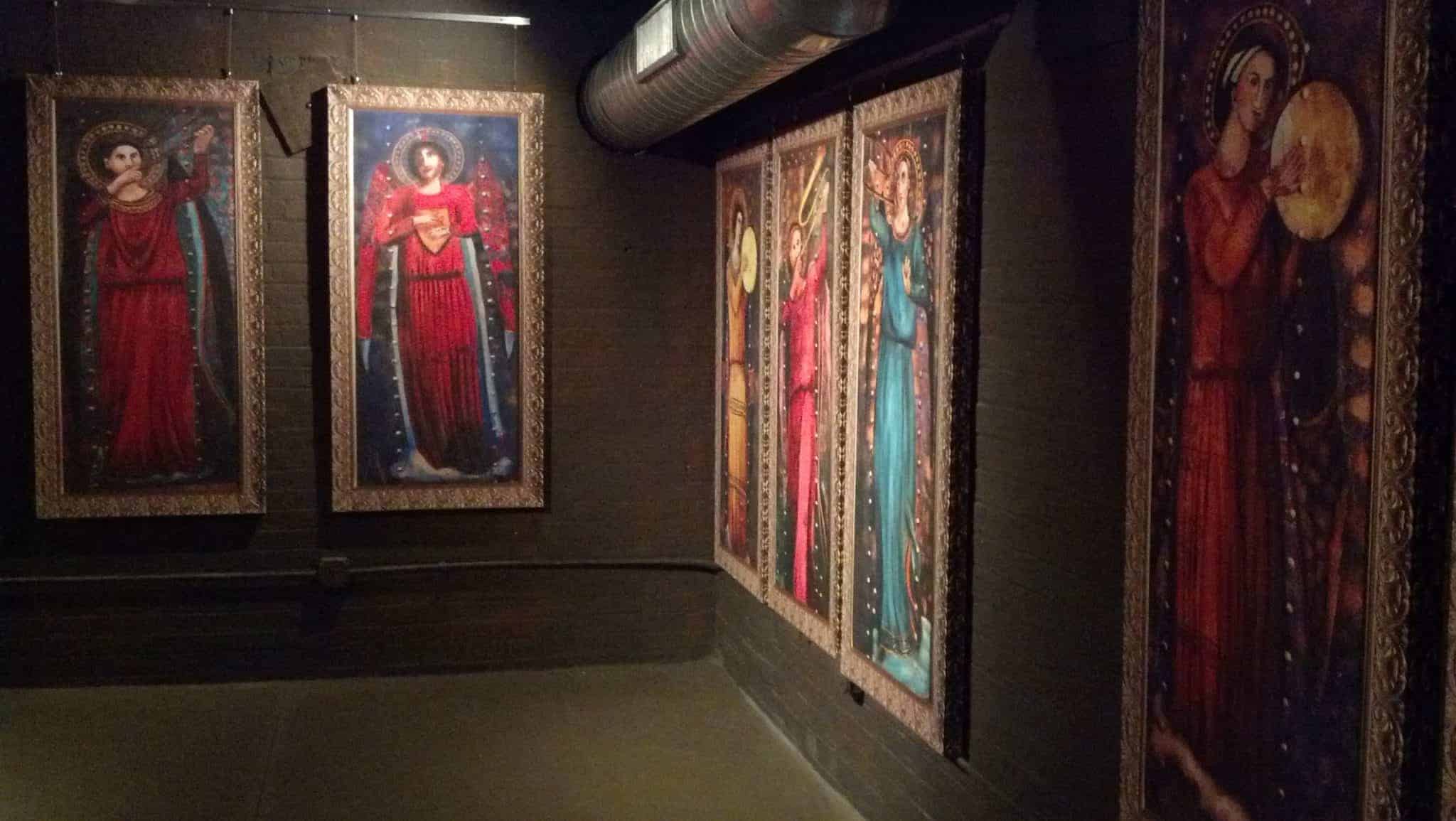 the West Baden angels, restored