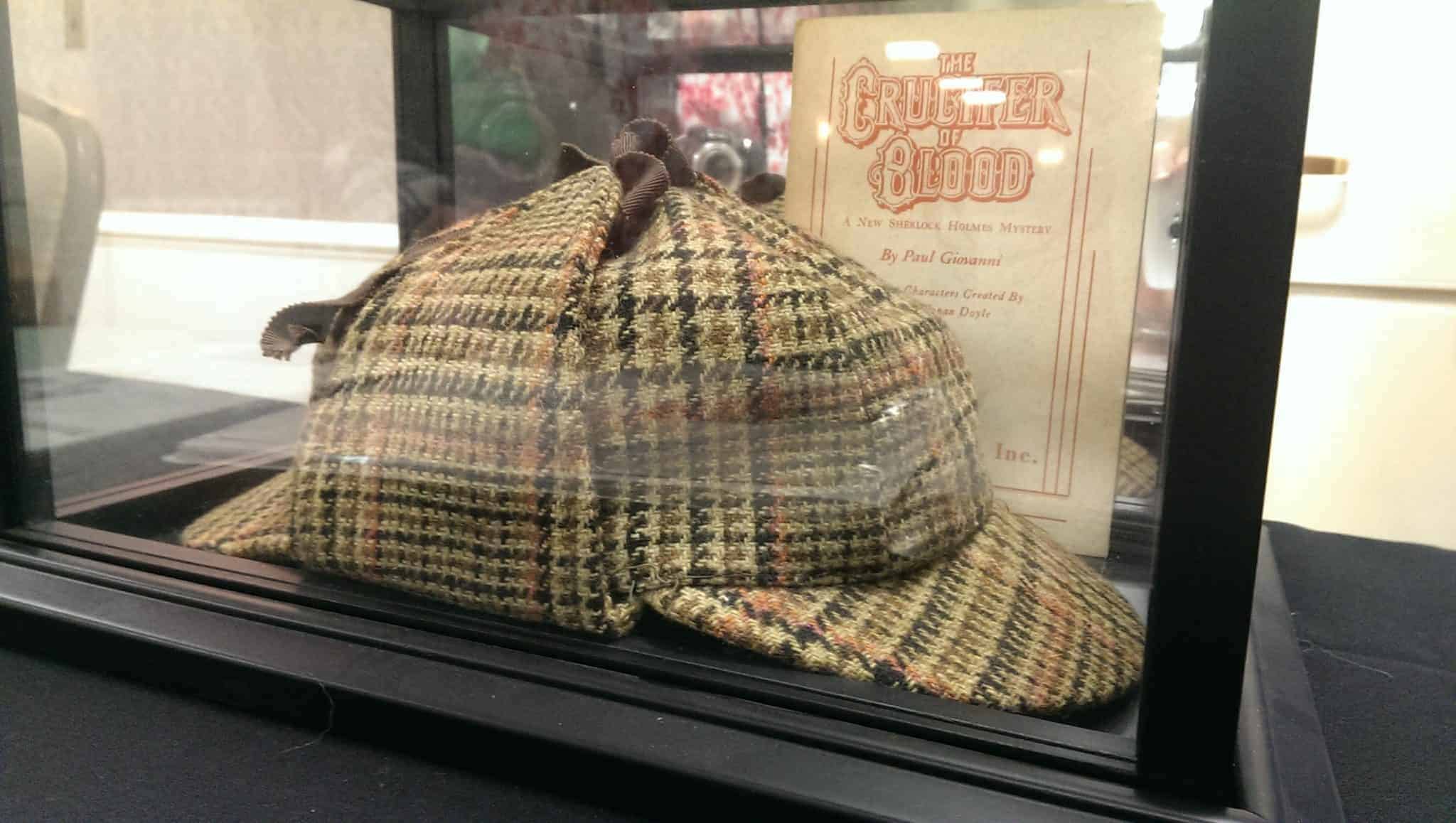 Deerstalker hat for Sherlock Holmes in THE CRUCIFER OF BLOOD.