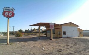 old filling station, gas at 66 cents