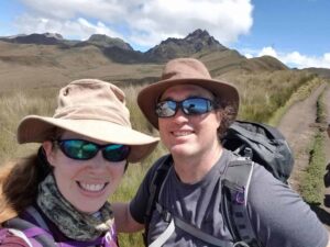 Jon and me, with the Ruku Pichincha peak behind us